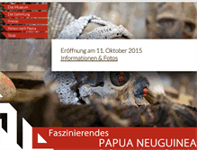 Tablet Screenshot of papua-museum.de